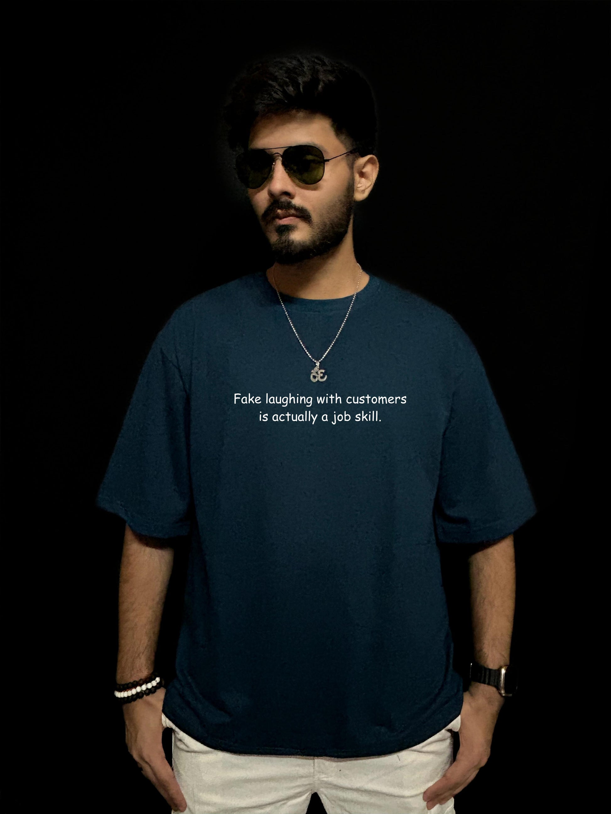 Fake Laughing Oversized T-shirts