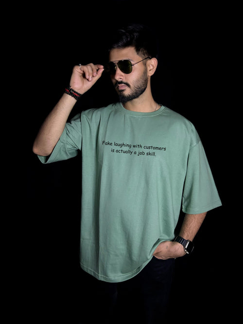 Fake Laughing Oversized T-shirts