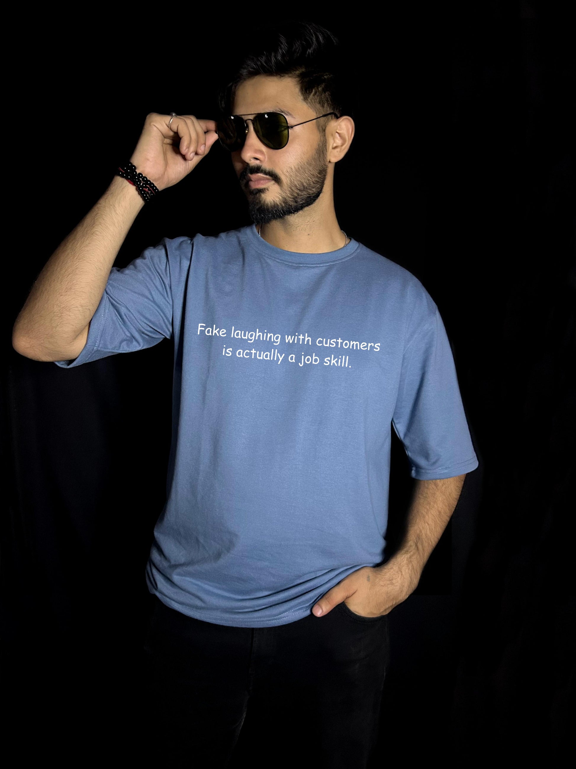 Fake Laughing Oversized T-shirts