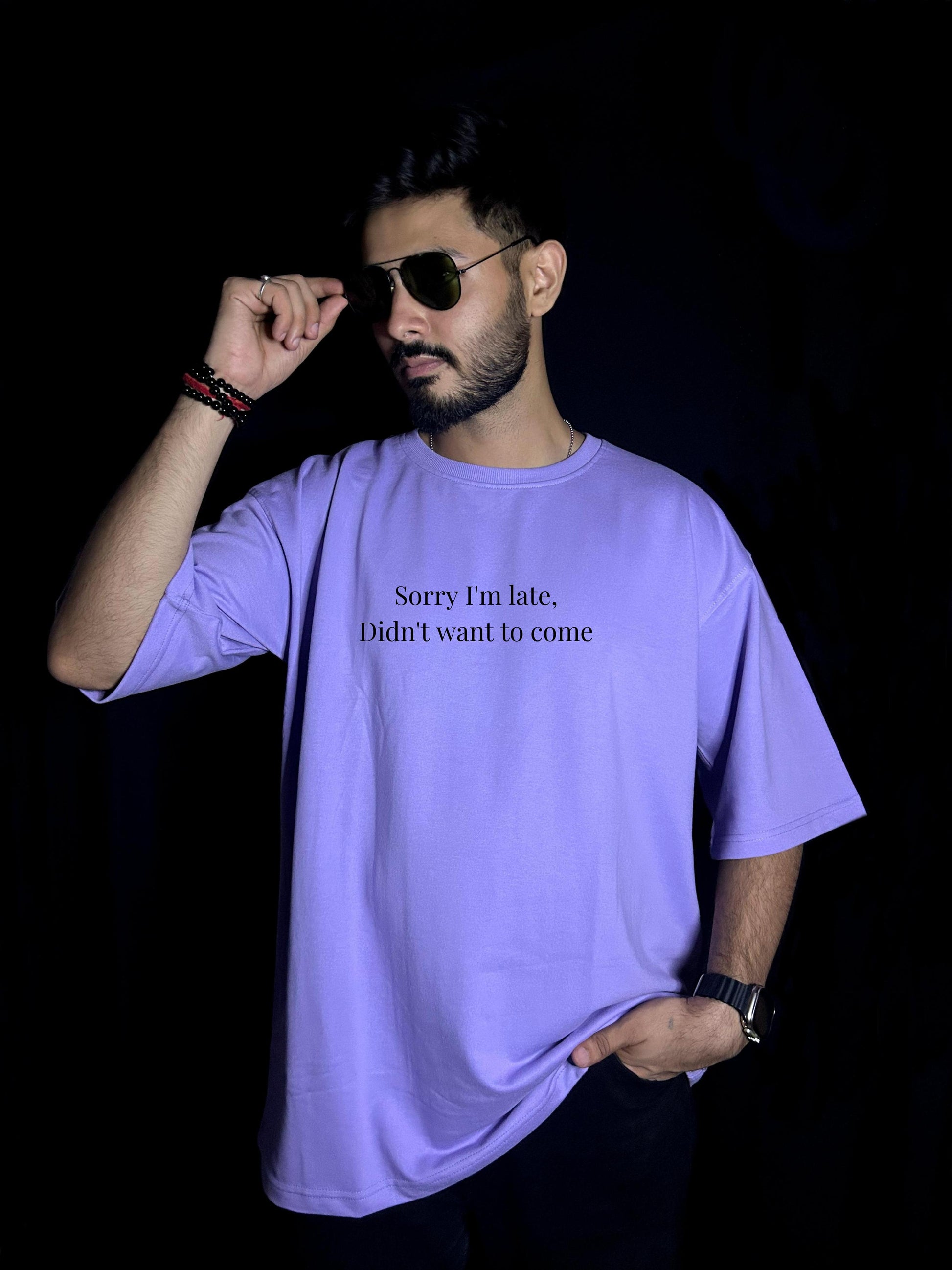 Sorry I'm late Oversized T-shirts