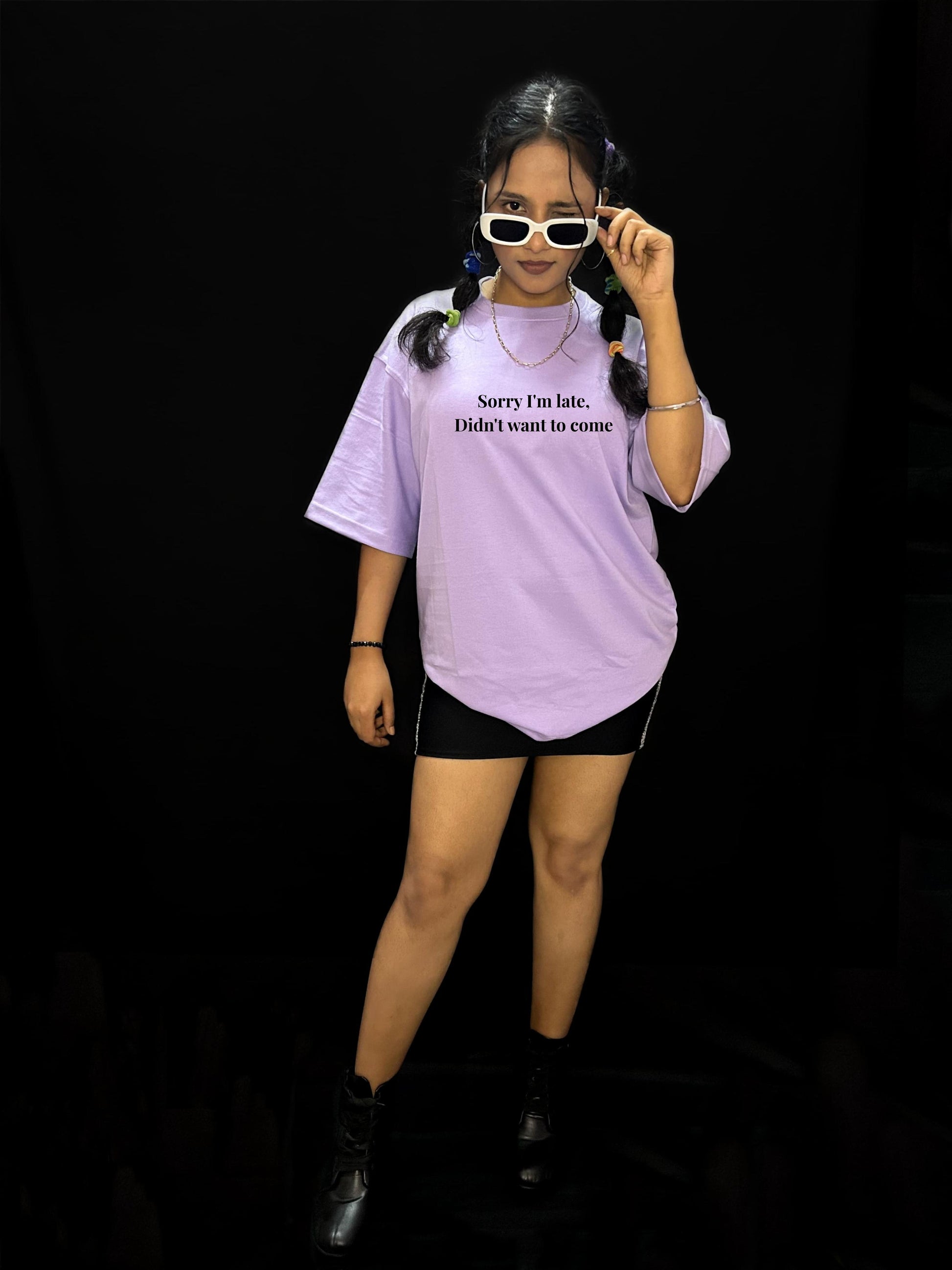 Sorry I_m Late Oversized T-shirts - Women