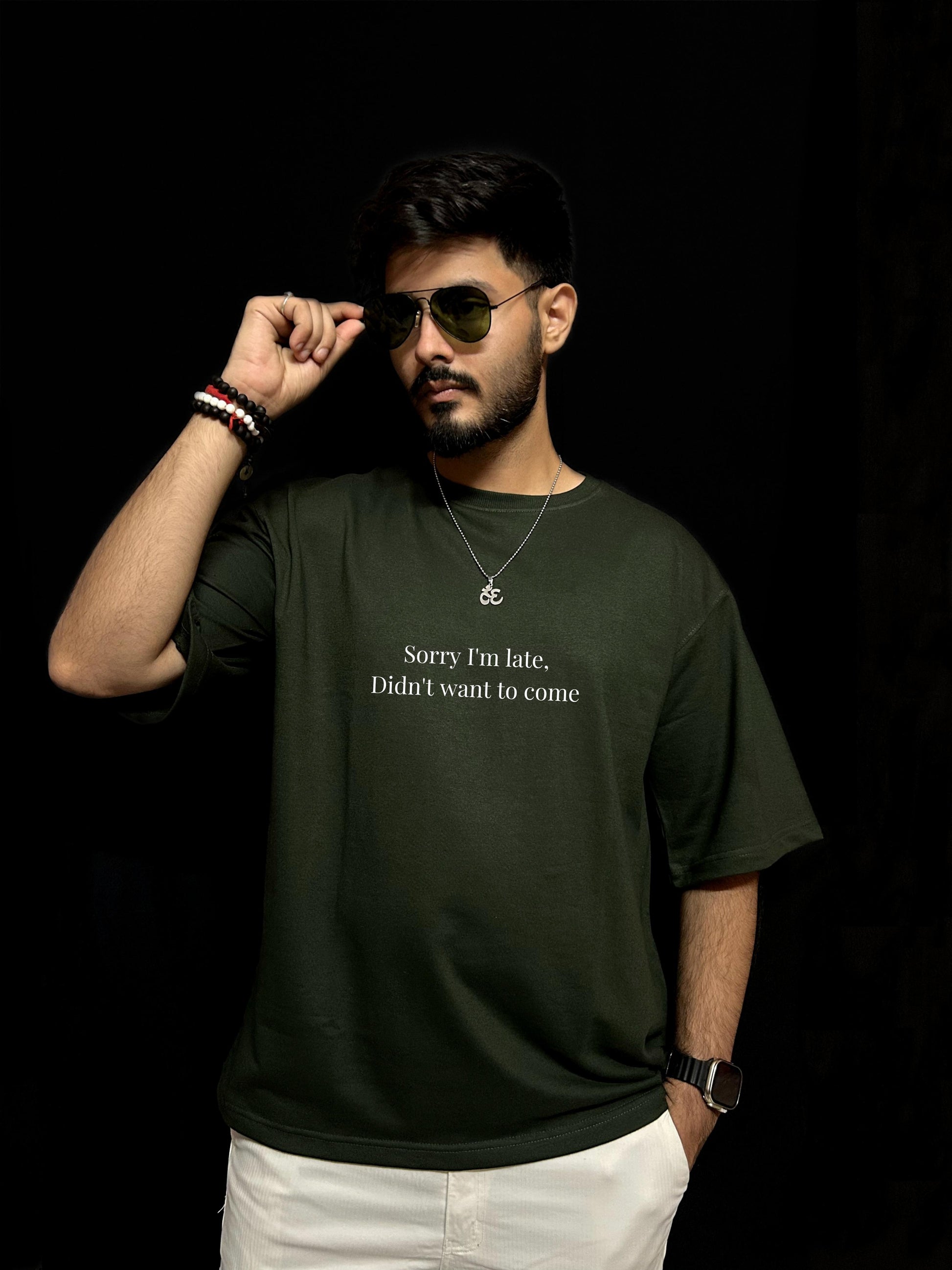 Sorry I'm late Oversized T-shirts