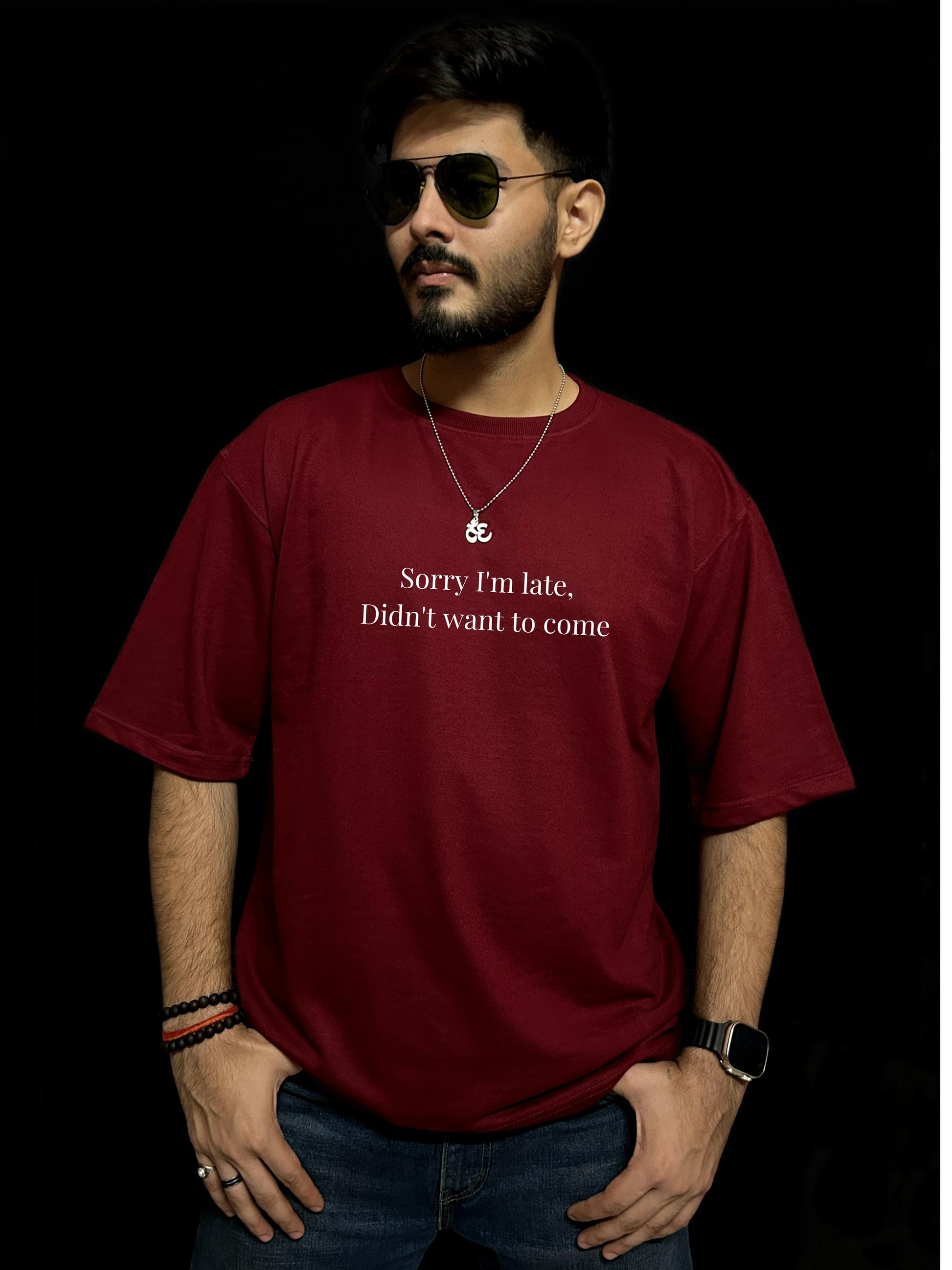 Sorry I'm late Oversized T-shirts