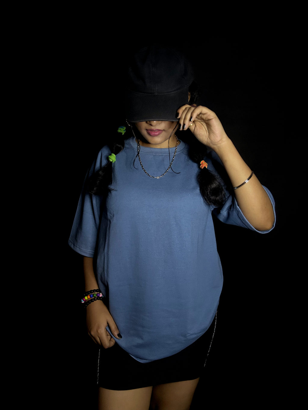 Women's Plain MGrey Oversized T-shirt